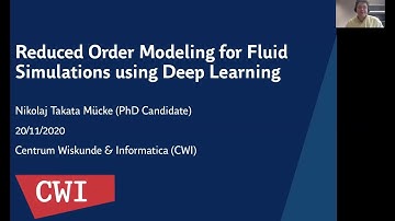 Nikolaj T. Mücke (CWI), Reduced Order Modeling for Fluid Simulations using Deep Learning