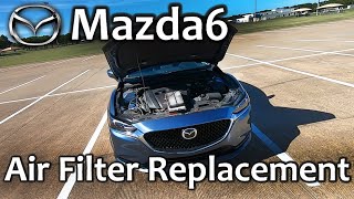 Athlete Statistics Mazda 6 Air Filter Replacement/Change | An Air filter location on Mazda 6
