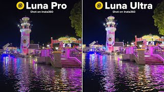 Insta360 Luna Pro vs Insta360 Luna Ultra Camera Test Comparison