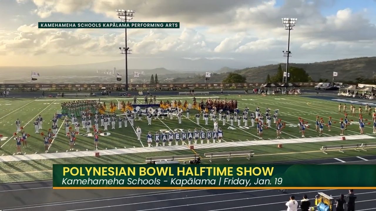 Gearing up for the halftime show at the Polynesian Bowl - YouTube