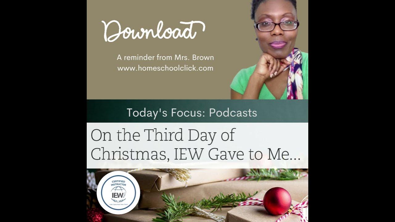 Twelve Days of IEW Christmas Giving Day 3 YouTube