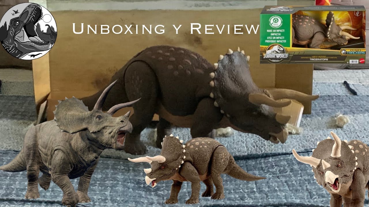 Unboxing y Review Triceratops Habitat Defender (Dino Trackers