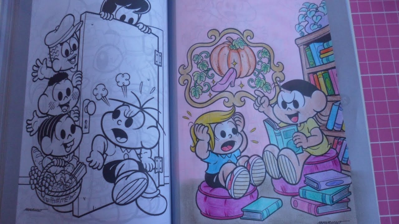 501 Desenhos Para Colorir Turma da Mônica Capa Comum