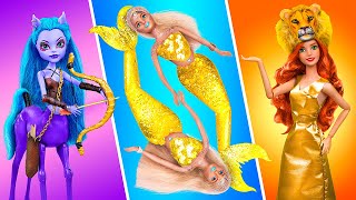 Sagittarius Barbie, Pisces Barbie and Leo Barbie - 14 Doll Creations