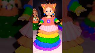Rainbow colour doll dress up with clay// #claydoll  #trending #diy #clayart #satisfying #viralvideo