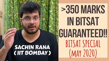 5 BEST Tips | BITSAT 2020 Paper Solving Techniques | Crash Course | Preparation Strategy, Motivation