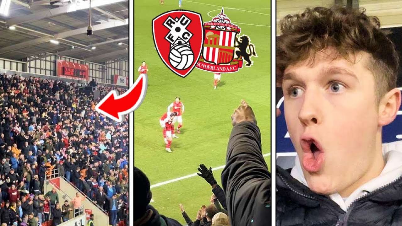 Rotherham vs Sunderland *VLOG* 2,100 SUNDERLAND AWAY FANS GO MENTAL as