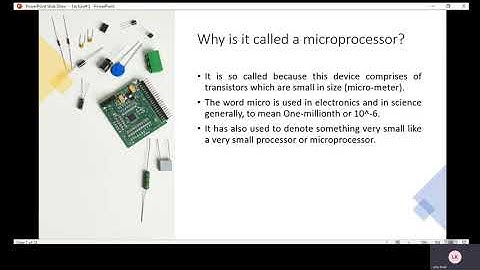 Microprocessor & Interfacing Lecture 1