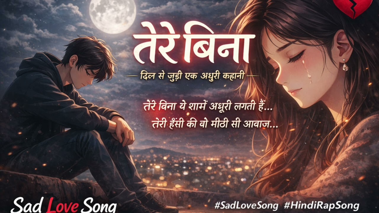 तेरे बिना | Sad Love Song 2026 | Heartbroken Hindi Rap Song | Emotional Breakup Music❤