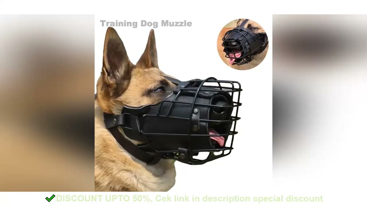 Anti-Biting Training Dog Muzzle Pet Tactical Impact Cage Breathable Metal Mask for Rottweilers Germa