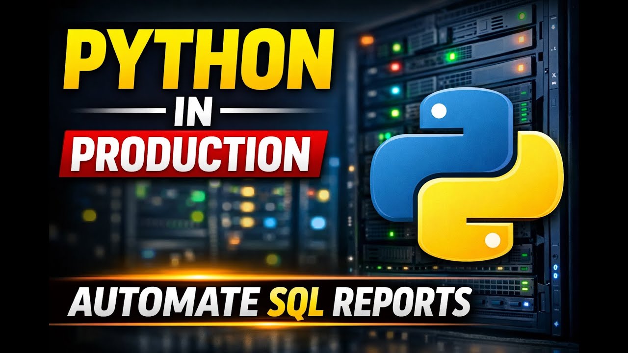Python Database Automation for Production Support | Real SQL Reporting Script
