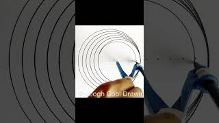 3D Optical Illusion Drawing ✍🏻 #shorts #shortvideos #art #drawing #easy #geometric #3d #satisfying