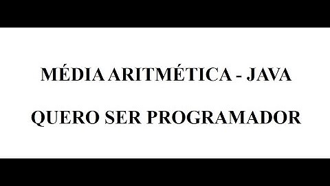 Média Aritmética - Java