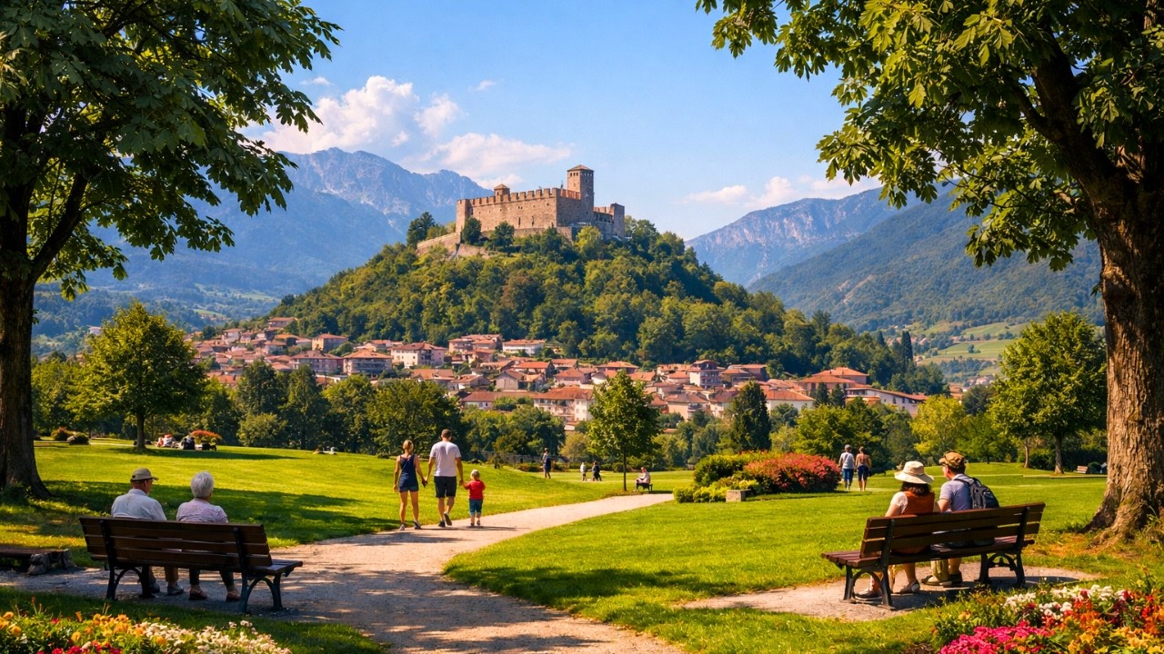 Пешая прогулка [Тренто] Перджине-Вальсугана Кастель-Перджине Италия 4K-HDR