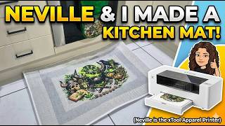 Neville and I making a kitchen floor mat