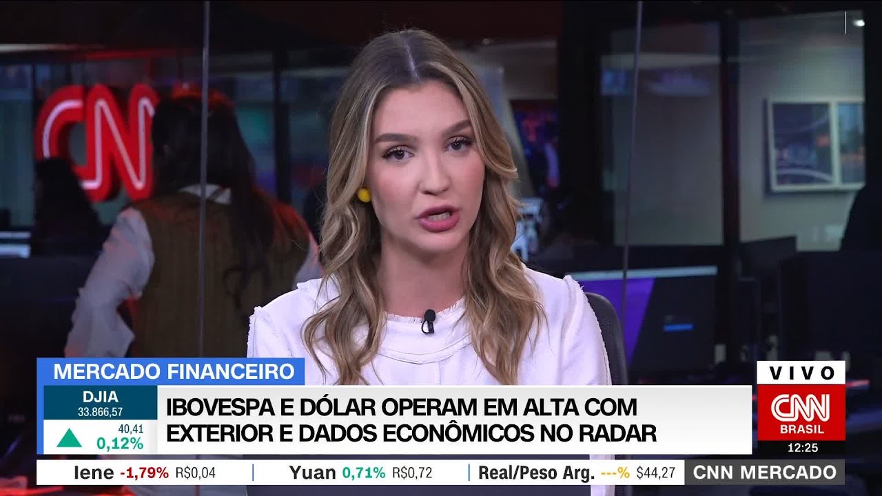 Cnn mercado ibovespa e d lar operam em alta com exterior e dados