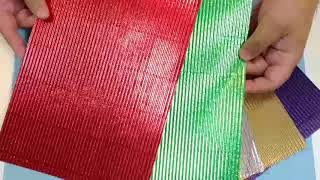 50 Sheets Of Metallic Ribbled Board From Alan And Barry