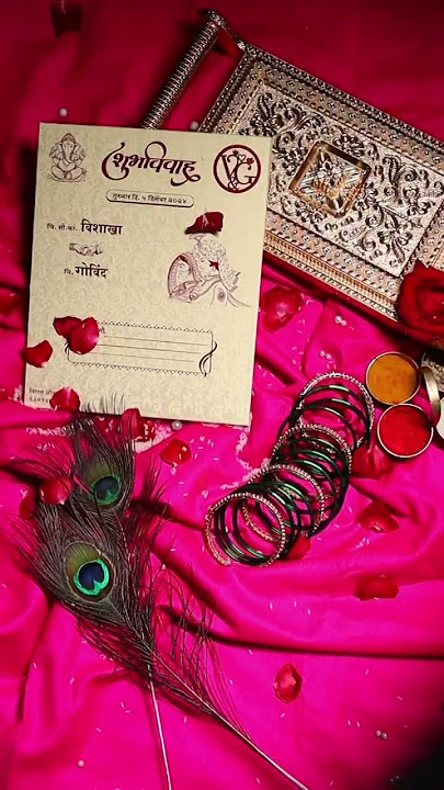 #wedding #invitation card video #fashion