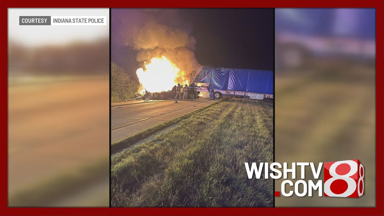 Fiery 3 Truck driver killed in fiery 3-semi crash on I-65 SB near Rensselaer ...
