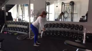Bent Over Plate Raise