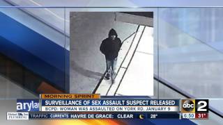 Surveillance video of York Road sexual assault suspect released
