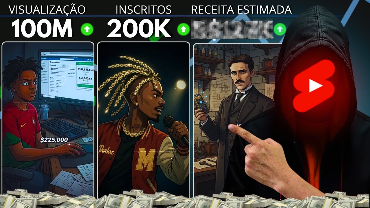 Como Fazer Shorts Dark na Gringa e Ganhar R$5.000/Mês (Com IA Grátis)