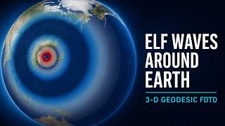 ELF Waves Around Earth | 3-D Geodesic FDTD Simulation with PyTorch