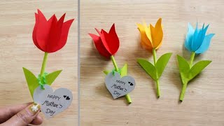 DIY Happy Mother's Day Card /Paper flower / Easy paper flower craft / gift Mother's day ❤️