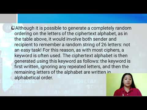 Simple Tutorial on Mixed Alphabet Cipher