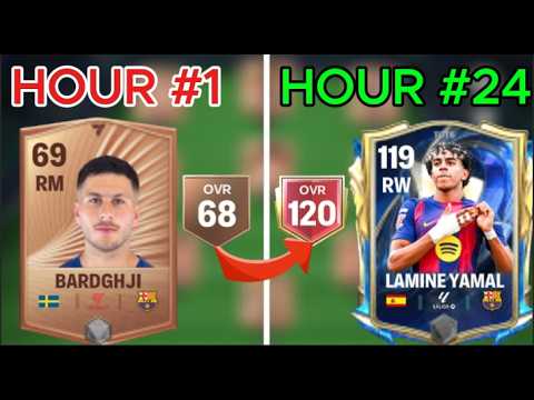 Can I Build A BARCELONA PAST & PRESENT TEAM IN 24 HRS on a Brand New Account on FC Mobile?