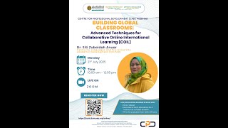 CPD TRAINING (EMCU): 'Building Global Classrooms: Advanced Techniques for COIL