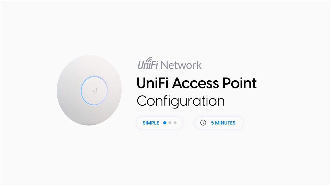 Configure: Ubiquiti UniFi Point - YouTube