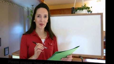 Classroom Instructions: Taking Attendance