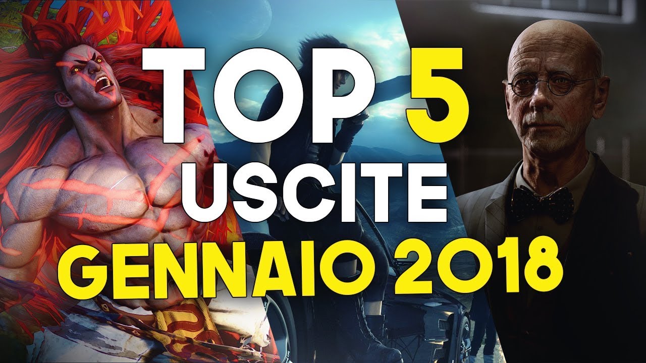 TOP 5 GIOCHI IN USCITA GENNAIO 2018