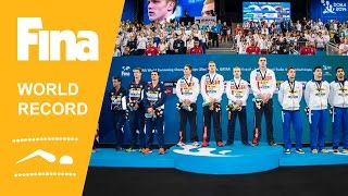 Russia | World Record 4x50m Freestyle | 2014 FINA World Swimming Championships Doha