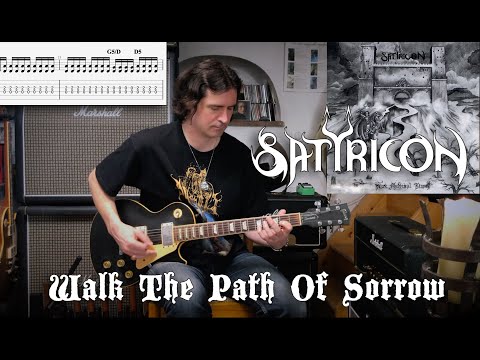 Walk The Path Of Sorrow - Satyricon Cover | Tutorial | TAB | Lesson