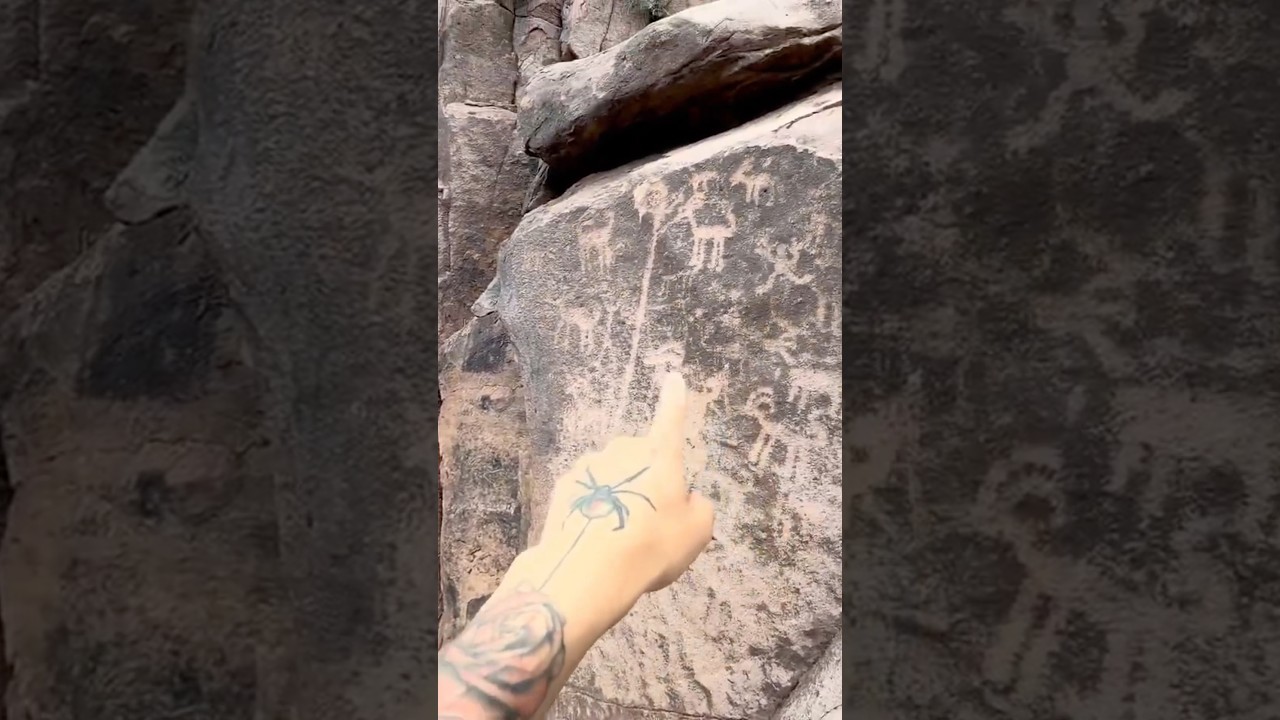 Finding ancient petroglyphs in the Superstition Mountains Arizona 