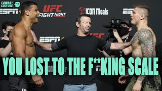 Paulo Costa vs Marvin Vettori Get HEATED at UFC weigh in