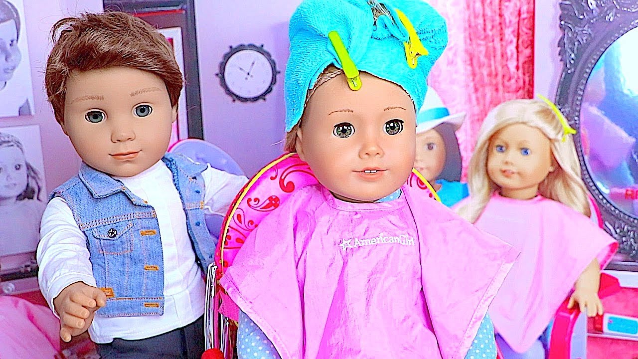 Baby Doll Hairdresser Salon Toys American Girl Doll Youtube