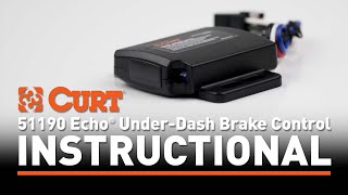 Echo® UnderDash Brake Controller Instructional Video | 51190