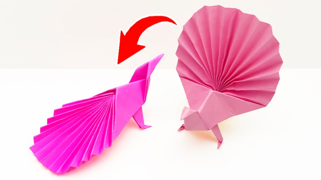 Origami Peacock | How to make a paper Peacock - Paper Tricks - YouTube