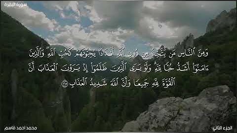 سورة البقرة ـ الجزء الثاني ـ محمد احمد قاسم