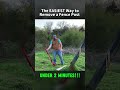 The EASIEST Way to Remove a Fence Post 🔥 | DIY Fence Removal Hack