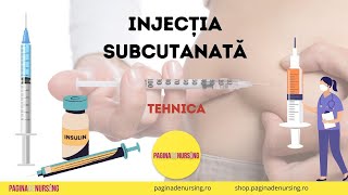 Injecția subcutanată (Tehnica AMG)