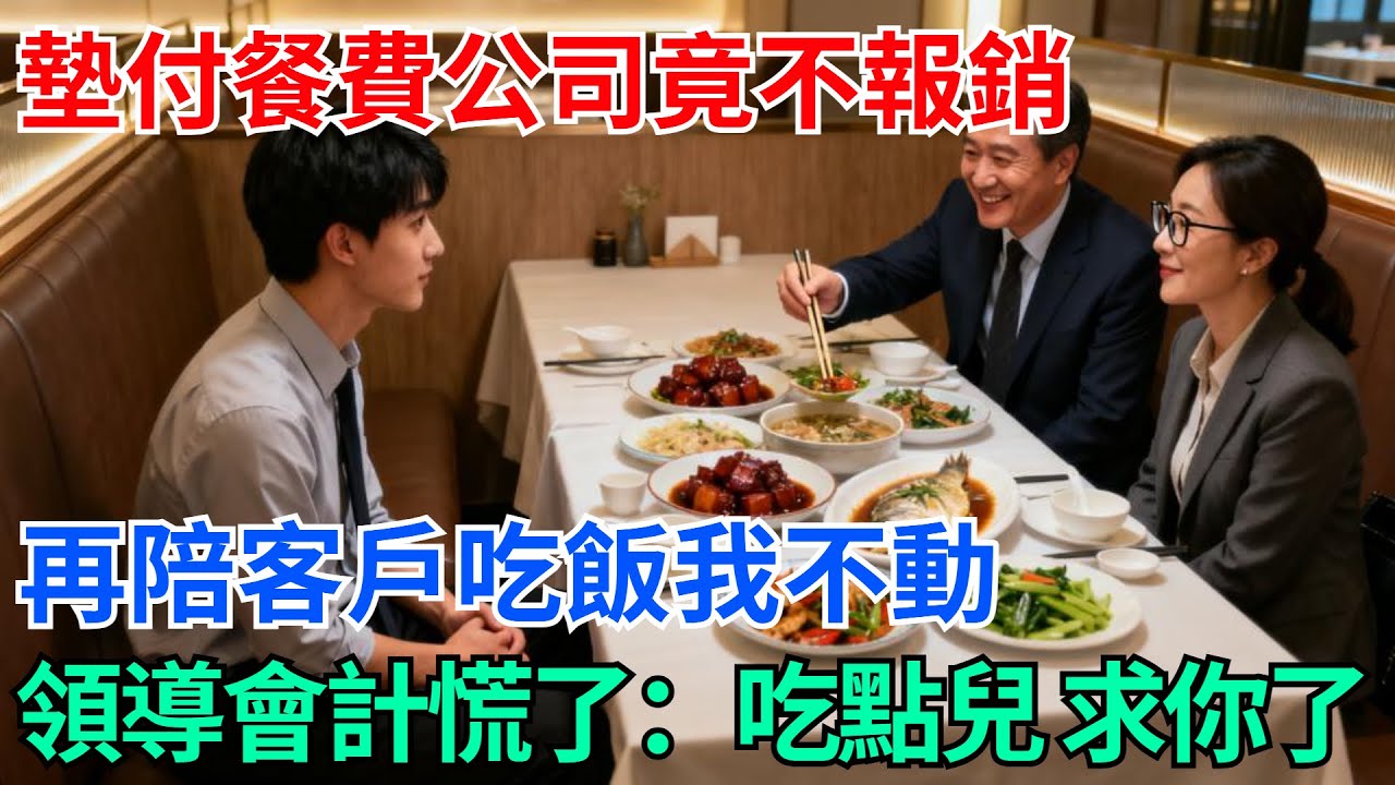 墊付餐費公司竟不報銷，再陪客戶吃飯我不動，領導會計慌了：吃點兒，求你了【奇趣天下】#奇聞#社會#完結爽文#職場#職場文化#生活見聞#好奇零零漆#談笑娛生#叉雞