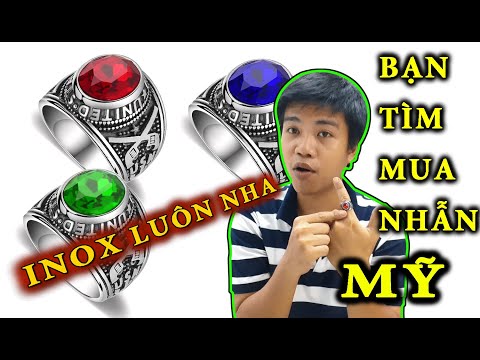 Nhẫn nam inox kiểu lính mỹ , nhẫn mỹ thép không gỉ bảo hành | review Công Sang | Trang sức nam