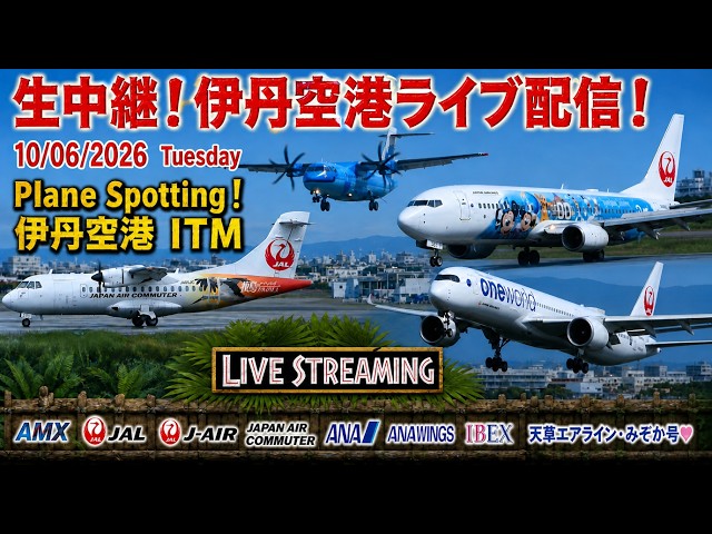 ゴーアラJA18XJ！🐬みぞか号！ ライブ配信 伊丹空港生中継！ Plane