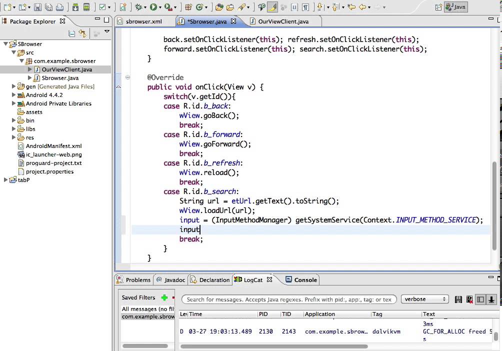 Android - 27 - simple browser 4 - اندرويد - YouTube