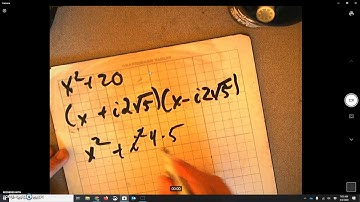 Factor polynomials   complex numbers