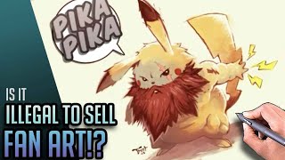 ⚠️ ILLEGAL TO SELL FAN ART?! by Trent Kaniuga 13,740 views 6 months ago 5 minutes, 30 seconds